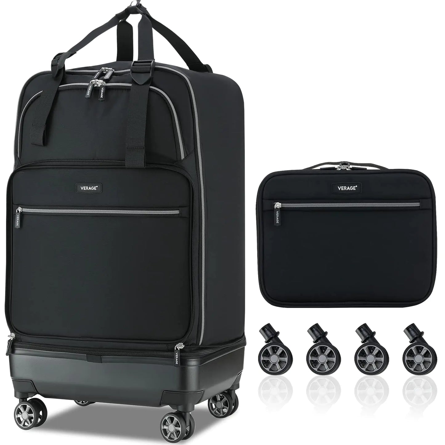 FoldMax Pro 2-in-1 Expandable Travel Luggage
