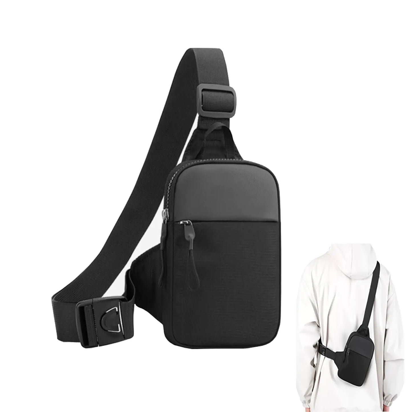 SwiftCarry Dual-Pocket Crossbody Bag